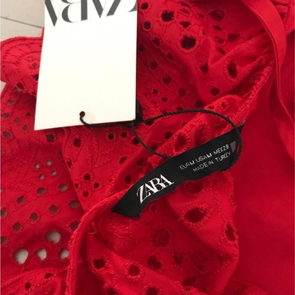 Red Ruffled Women's Top - Picture 7 of 7